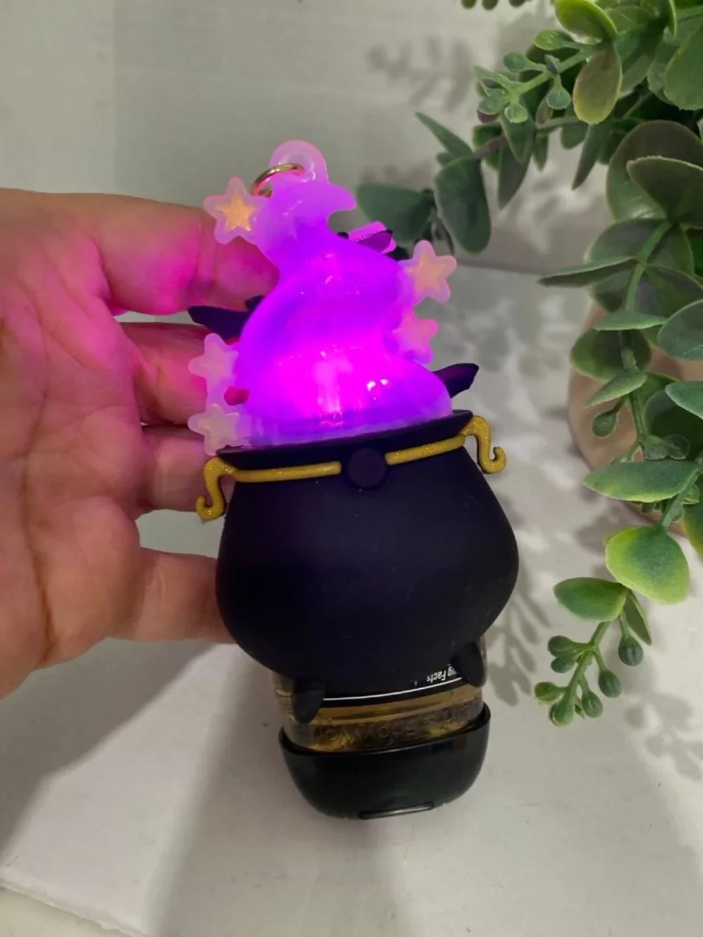 Light-up Cauldron PocketBac Holder & Hand Sanitizer Halloween BBW